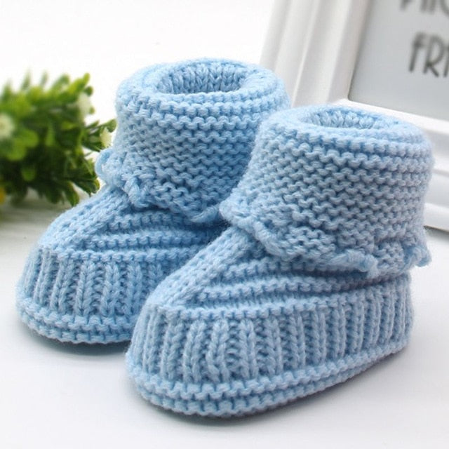 
                  
                    Infant Knit Fleece Boots- Blue
                  
                