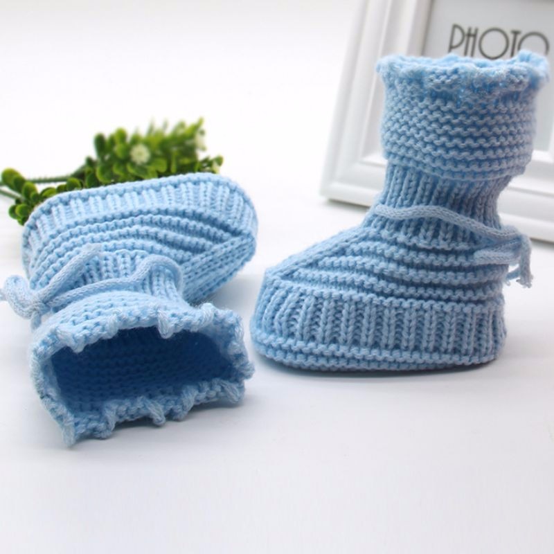 
                  
                    Infant Knit Fleece Boots- Blue
                  
                