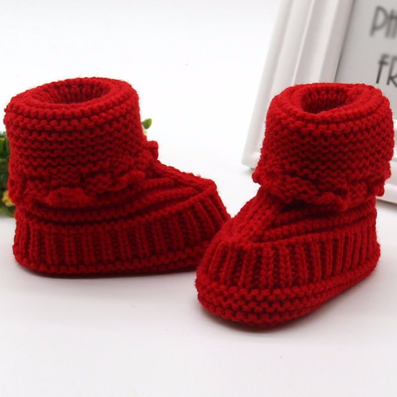 
                  
                    Infant Knit Fleece Boots- Maroon
                  
                