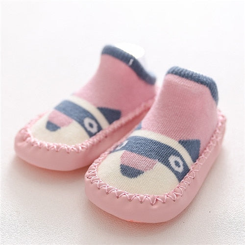 Animal Print Sock Shoes - Pink