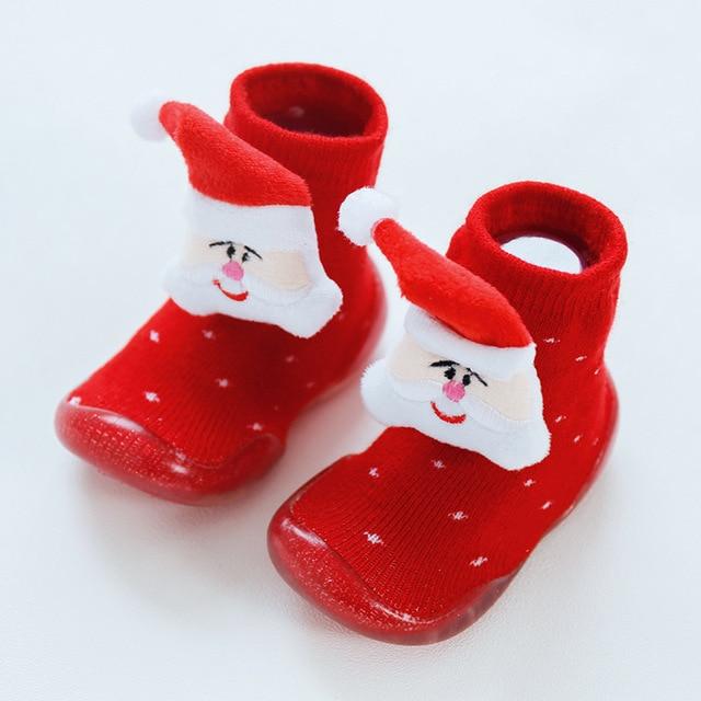 Christmas Floor Shoes - Red