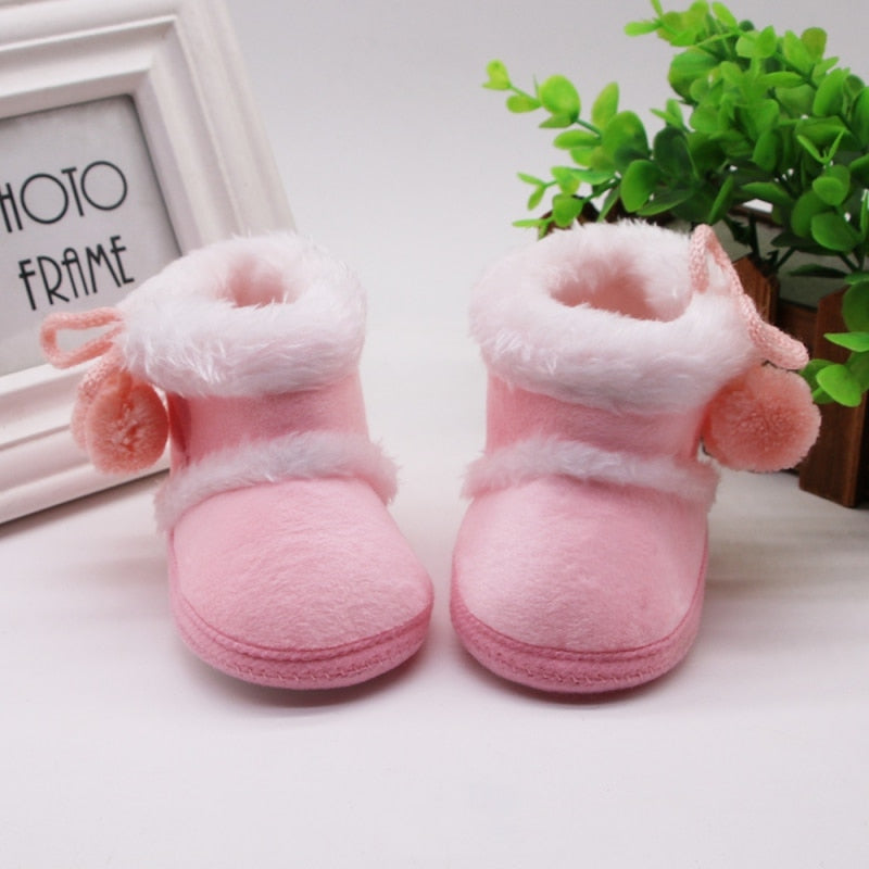 
                  
                    Laced Fur Booties - Pink
                  
                