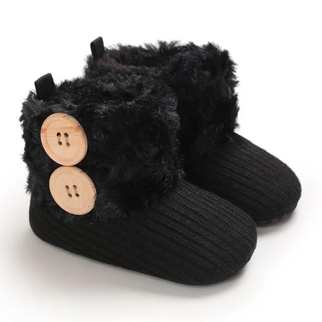 Warm Plush Boots - Black