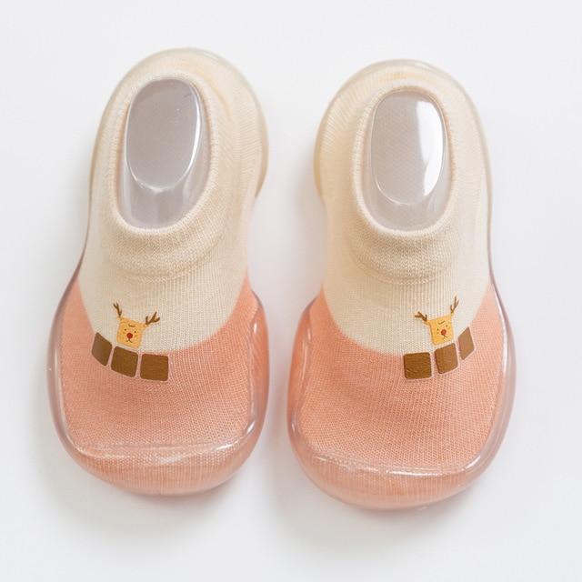 Summer Sock Shoes- Pink & White