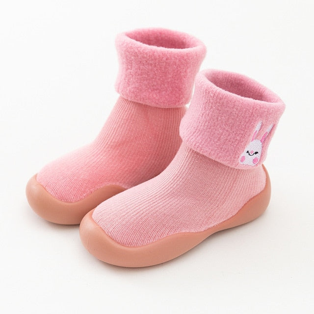 Lamb Wool Snow Socks - Pink